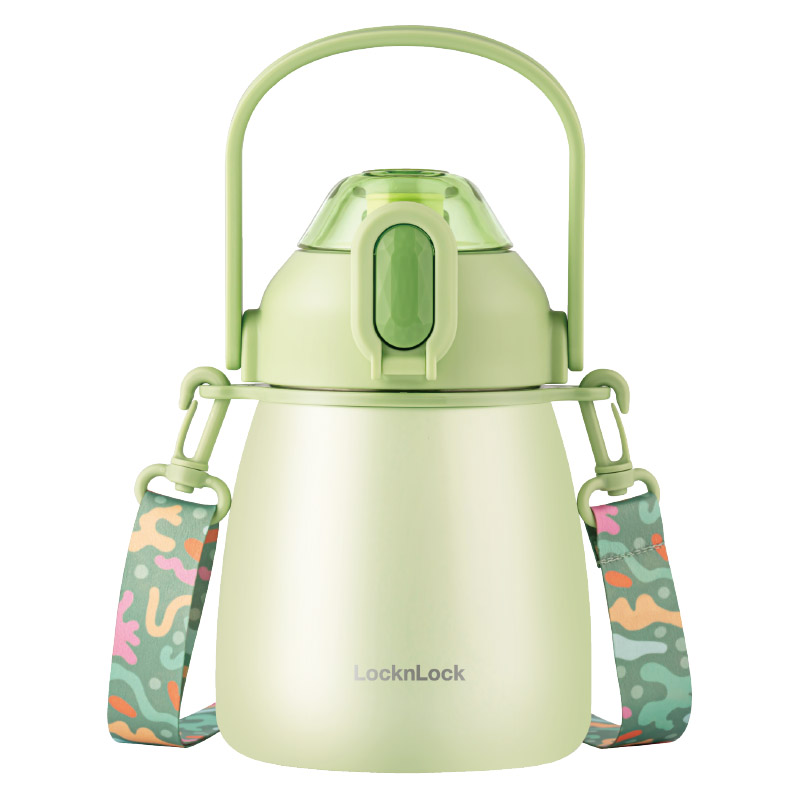 乐扣/家用品墩墩大肚保温杯绿1.0L（单位：个）LHC3311GRN 绿